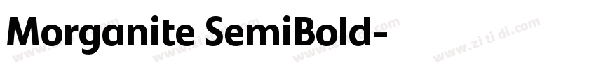 Morganite SemiBold字体转换